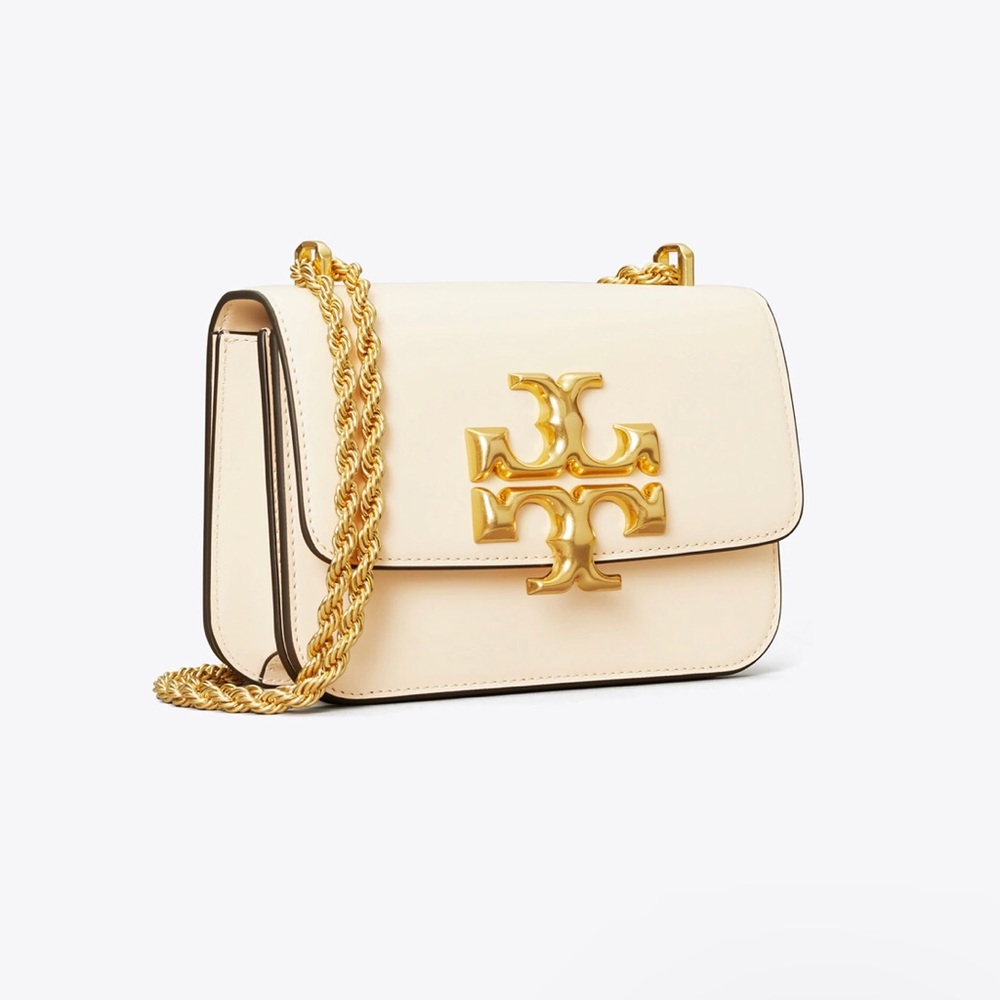 Tory Burch Eleanor Small Convertible Shoulder Bag in Cream - Picture 7 of 8